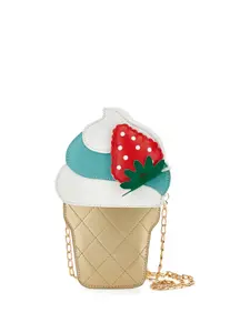 Сумка в форме клубники Monnalisa, белый