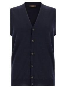 Жилет из Flexwool Zanone, синий