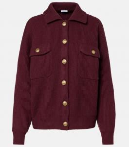 Кардиган из шерсти, кашемира и шелка Brunello Cucinelli, Amaranto