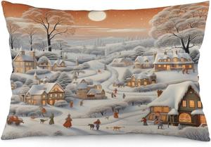 MaSiledy Чехол на подушку с рождественским рисунком Winter-3