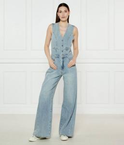 Комбинезон женский One Teaspoon джинсовый без рукавов, синий