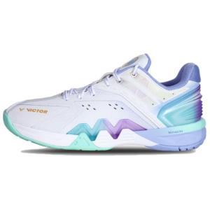 Victor Износостойкие низкие кроссовки для бадминтона унисекс, белые, синие, фиолетовые