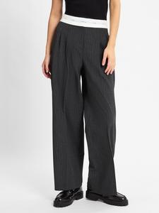 Свободные брюки со складками спереди Cambio Anny, цвет Anthracite/Light grey