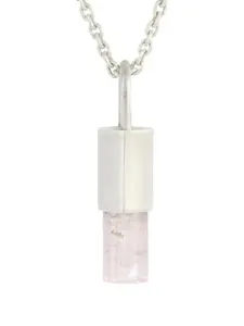 Серебряное ожерелье-талисман с рубеллитом Parts Of Four