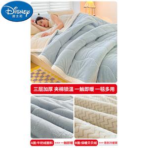 Disney Одеяло трехслойное 200х230 см, цвет Carved Blue, ткань класса A, машинная стирка