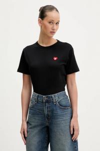 Футболка из хлопка damacia_6 HUGO, черный