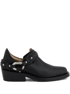 Байкерские ботинки XL Link на щиколотке Rabanne, черный