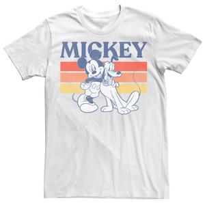 Мужская футболка Disney Mickey And Friends Mickey And Pluto Retro Line Licensed Character