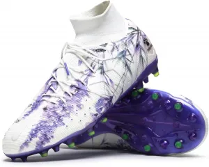 Футбольные бутсы KELME Flash без шнурков для мужчин, высокие, легкие, для игры на улице, унисекс, для взрослых и молодежи, искусственная многоповерхностная подошва, фиолетовый