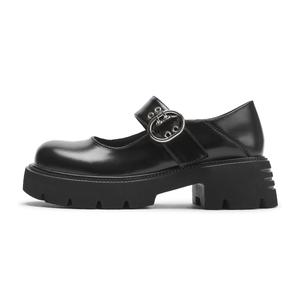Туфли Мэри Джейн на массивном каблуке для женщин Hotwind, 01 Black