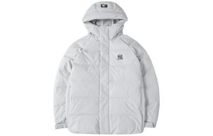 Пуховик мужской светло-серый Mlb