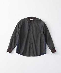 Вязаная двухцветная мужская рубашка с длинным рукавом Tricot, цвет 95Gray