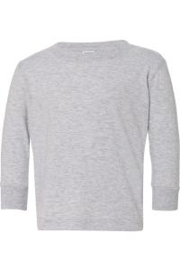 Футболка с длинным рукавом из тонкого трикотажа для малышей Rabbit Skins, цвет heather