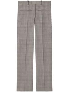 Courrèges прямые брюки в клетку Prince of Wales, черный