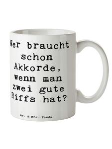 Кружка с надписью, электрогитара, два риффа с надписью в белом цвете Mr. & Mrs. Panda