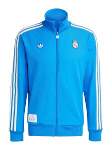 Спортивная толстовка с капюшоном на молнии ADIDAS ORIGINALS Real Madrid Terrace Icons, Azure