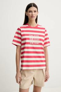 Хлопковая футболка Hallie Stand Studio, красный