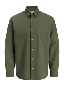 Jack & Jones Junior Рубашка на пуговицах 'JJEBreeze' Regular fit в оливковом цвете