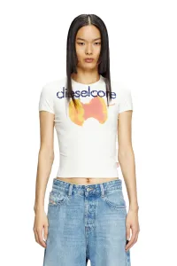 Женская футболка T-UNCUTIES-SHORT-Q2 Diesel, цвет White