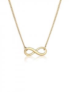 Elli Колье в виде символа бесконечности из серебра 925 пробы с золотым покрытием