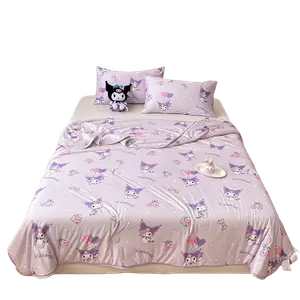 Sanrio Летнее одеяло с мультяшным принтом, синтетическое