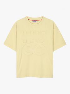 Футболка HUGO Kids' с логотипом HUGO BOSS, Straw Yellow