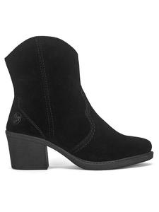 Женские ботинки Rieker на каблуке, черный