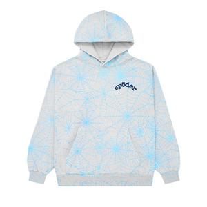 Худи Sp5der AOP Web 'Heather Grey', серый