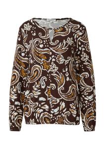 Блуза s.Oliver, темно-коричневый