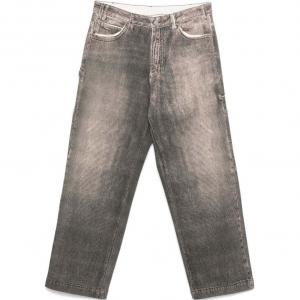 Джинсы Mid Rise Wide Leg Cargo EMPORIO ARMANI, черный