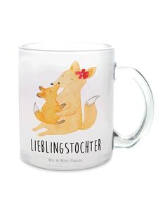 Кружка с мамой-лисой и надписью на прозрачном фоне Mr. & Mrs. Panda