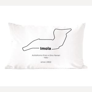 Декоративная подушка MuchoWow диванная подушка для гостиной декоративная подушка 50x30 см Imola - Formula 1 - гоночная трасса - чехлы на диванные подушки - без наполнителя