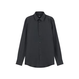 Мужская рубашка с длинными рукавами, приталенного кроя Hugo Boss, черный