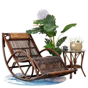 Кресло-качалка из натурального ротанга премиум-класса для отдыха