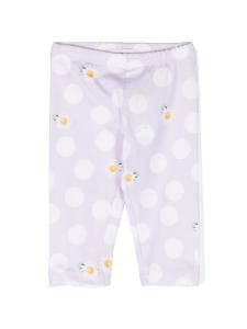 Monnalisa легинсы в горох, фиолетовый