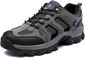 Мужские походные кроссовки для активного отдыха, водонепроницаемые и дышащие, для ходьбы, треккинга и спорта, прочные кроссовки для бега по тропам, для приключений в любую погоду Qacksv, серый