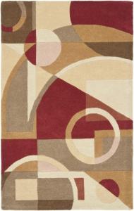 Ковер SAFAVIEH, 336 x 458 см, Rodeo Drive Collection, Beige & Multi, ручной работы, мид-сенчури модерн абстрактный, шерстяной, идеален для помещений с высокой проходимостью в гостиной, спальне (RD845A)