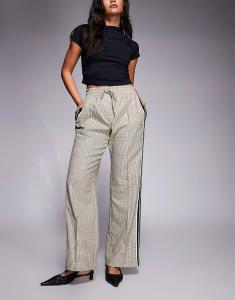 Клетчатые джоггеры River Island бежевого цвета