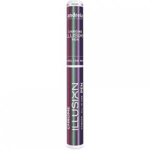 Профессиональная хромированная ручка для ногтей «Все в одном», ручка-иллюзия для гель-лака, маникюра 0,5 г - цвет 02 Хамелеон пурпурный, Andreia