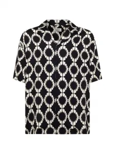 Рубашка с узором Laneus, черный