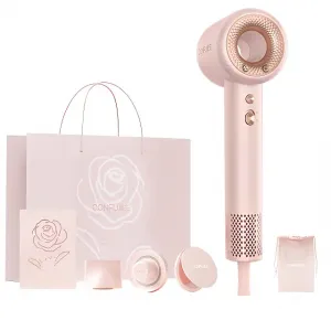Фен для волос 1900W Бытовой KF-F9 Confu, F9 Cherry Pink+Pink Gold Gift Box Set