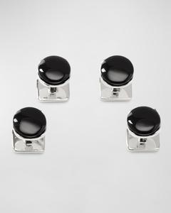 Мужская рубашка с заклепками из черного оникса Cufflinks Inc.