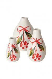Декоративная ваза «Ноэль» 12 см, упаковка из 3 шт. Boltze, мультиколор