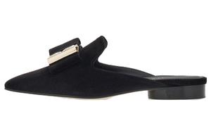 Ferragamo Женские закрытые домашние тапочки черного цвета