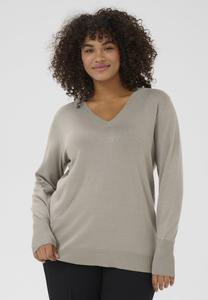 Джемпер Kaffe Curve KCLIZZY, Elephant Skin/Light Grey