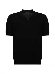 Футболка с воротником пола TAGLIATORE, черный