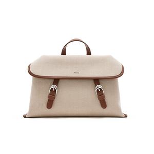 MUVA Женский холщовый рюкзак с тканевой спинкой коричневый и джинсово-синий, Canvas Brown