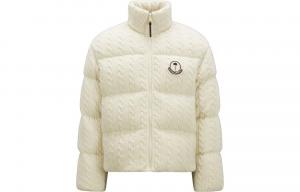 Женская куртка Palm Angels X Down, цвет кремовый Moncler