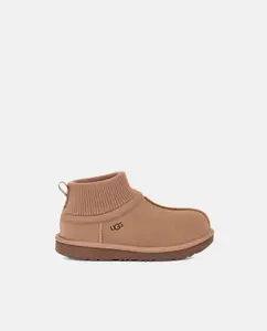 Ботинки из кожи с открытой пяткой Ugg, розовый