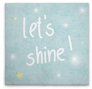 Картина на холсте A.S. Création Let's Shine 2 цвет blaugelbweiß